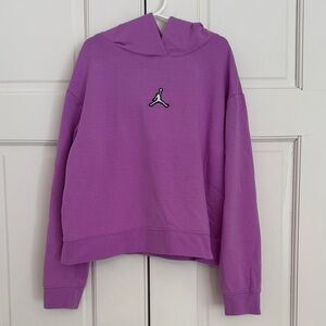 Jordan Cropped Lavender Hoodie